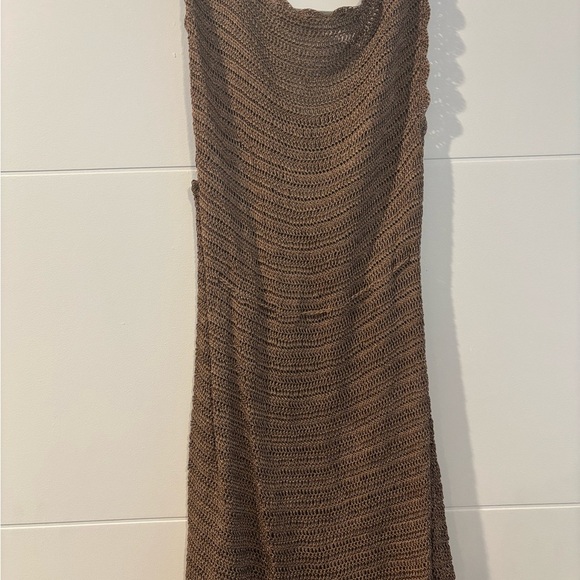 Bettie Page Brown Knit Tank Top - Picture 4 of 4